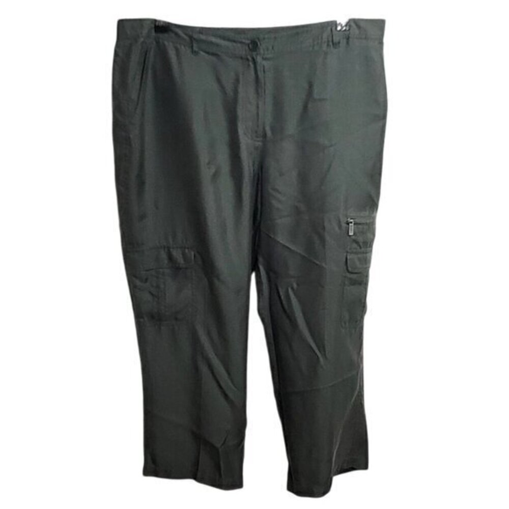 Calvin Klein Silk Pants Green 14